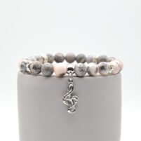 Bracelet Jaspe marbre rose