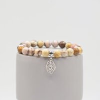 Bracelet Jaspe zébré marron