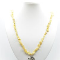 Collier baroque Opale jaune