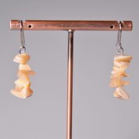 Boucles chips Nacre Miel