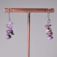 Boucles chips Charoïte