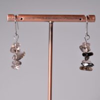 Boucles chips Quartz Fumé