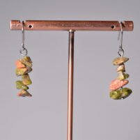 Boucles chips Unakite