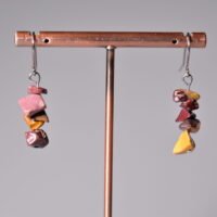 Boucles chips Jaspe Mokaïte
