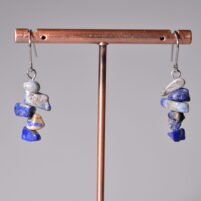 Boucles chips Lapis Lazuli