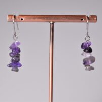 Boucles chips Améthyste