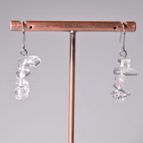 Boucles chips Cristal de Roche