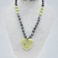 Collier inspiration Mala Labradorite et Peridot