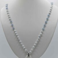 Collier inspiration Mala Howlite et Angélite