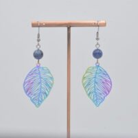 Boucles d'oreilles Dumortiérite