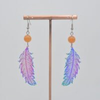 Boucles d'oreilles Aventurine saumon