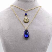 Collier double Lapis Lazuli et verre