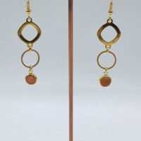 Boucles d'oreilles Pierre de soleil