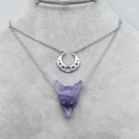 Collier double Loup Fluorite
