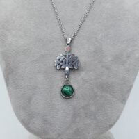 Pendentif Malachite arbre de vie