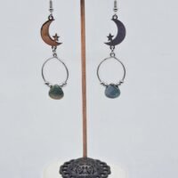 Boucles d'oreilles Agate indienne