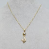 Collier Labradorite papillon