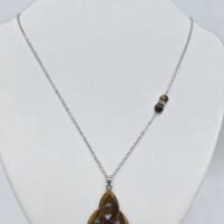 Sautoir Triquetra Oeil de tigre