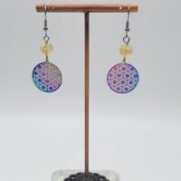 Boucles d'oreilles Quartz rutile