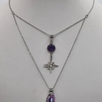 Collier double Améthyste