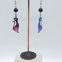 Boucles d'oreilles Obsidienne