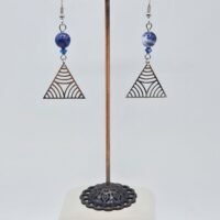 Boucles d'oreilles Sodalite