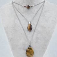 Collier triple Oeil de tigre