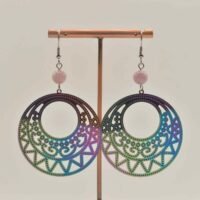 Boucles d'oreilles Jade lavande