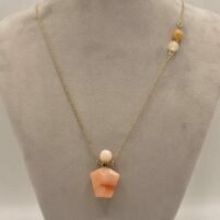 Sautoir Jade topaze "Chez l'apothicaire"