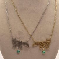 Collier renard Turquoise