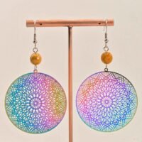 Boucles d'oreilles Agate folle