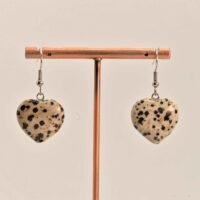Boucles d'oreilles Jaspe dalmatien