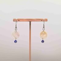 Boucles d'oreilles Nacre et Lapis Lazuli
