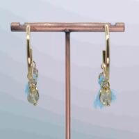 Boucles d'oreilles "Bohème" Préhnite