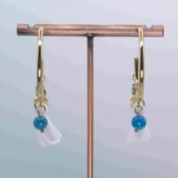 Boucles d'oreilles "Bohème" Apatite
