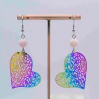 Boucles d'oreilles Opale rose des Andes