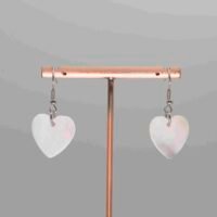 Boucles d'oreilles Coeur Nacre