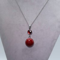 Pendentif Jaspe rouge