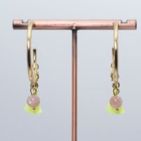 Boucles d'oreilles bohème Pierre de soleil