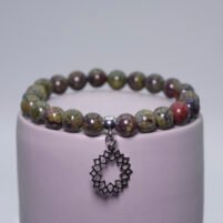 Bracelet Jaspe sanguin / Héliotrope