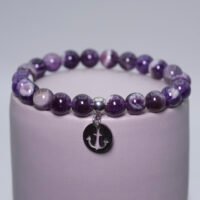 Bracelet Améthyste chevron
