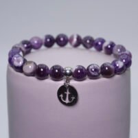 Bracelet Améthyste chevron
