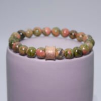 Bracelet Jaspe unakite