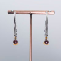 Boucles d'oreilles Bohème Grenat