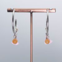 Boucles d'oreilles Bohème Aventurine orange