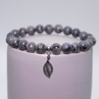 Bracelet Larvikite (Labradorite norvégienne)