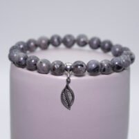 Bracelet Larvikite (Labradorite norvégienne)