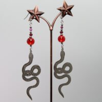 Boucles d'oreilles Rubis et Grenat