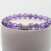 Bracelet Améthyste facettée