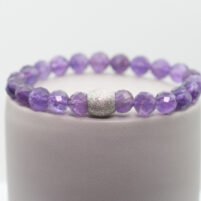 Bracelet Améthyste facettée